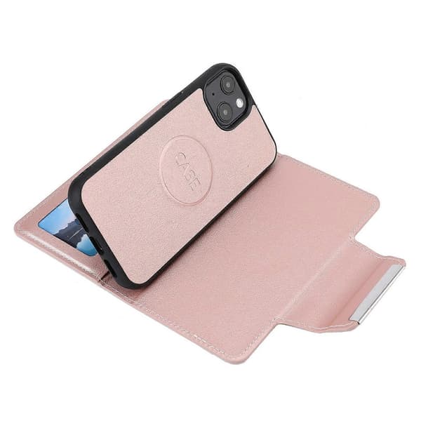 Separerbart magnetisk skinndeksel til iPhone 14 Plus Pink