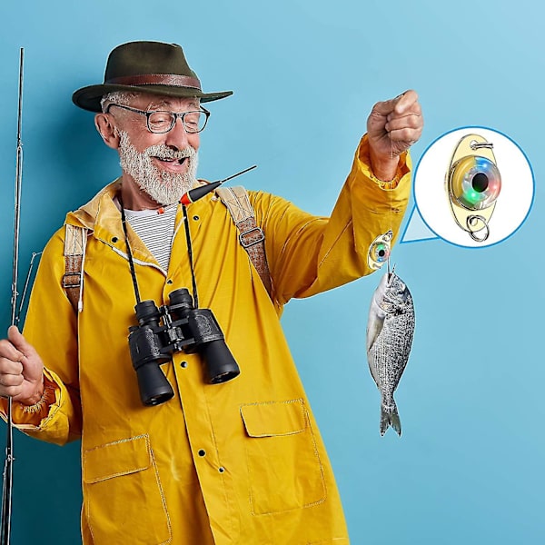 10 stycken Led fiskedrag Fiskeskedar Tänd betesblinker