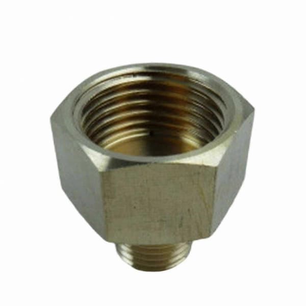 Holdbar 3/8 tomme til 1/4 tomme venstregevind gasadapter til komfur- og kogepladeforbindelser D