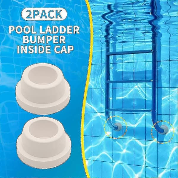 2-pack Poolstege Gummistötfångare, Nedgrävd Poolstegeplugg För Poolstegar, Passar 1,9 tums Poolstege Rör, Pooltillbehör