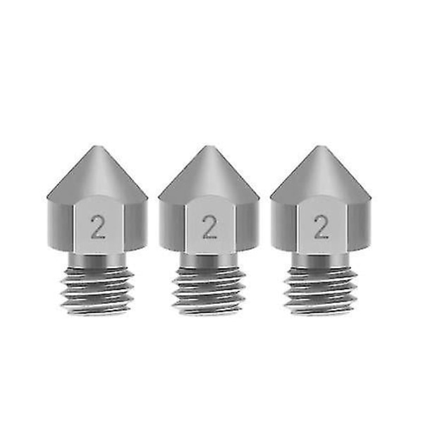 Aibecy 3d-skrivardelar 3 st Tc4 titanlegering munstycken 0,2/0,3/0,4/0,5 mm