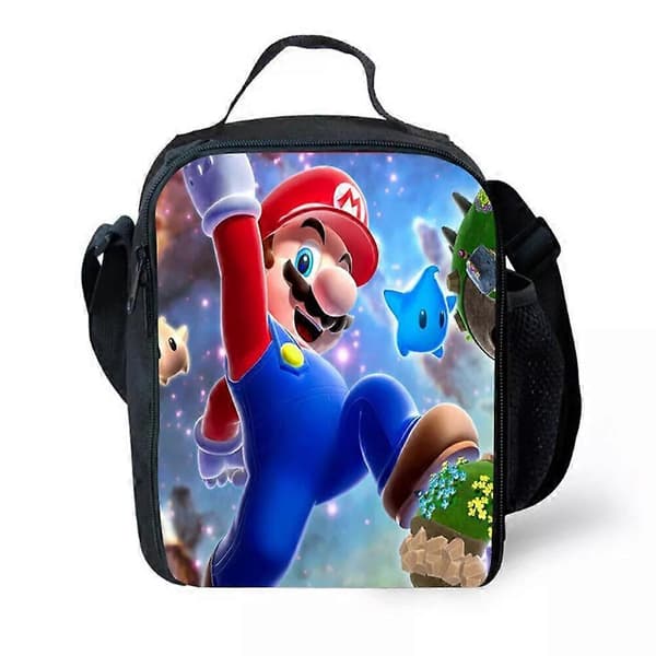 Super-Mario Bros Isolert Matboks Barn Kontor Arbeid Piknik Skole Matpose C