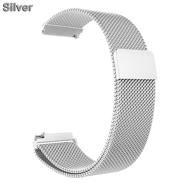 Fitbit Versa 2 3 Lite Sense Bånd Metalrem til Fitbit Versa Håndled Milanese Erstatningsarmbånd Passer Urrem Silver Versa lite
