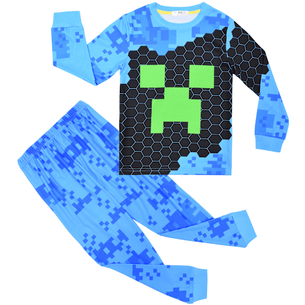 Minecraft-Min Värld Stora Barn Hemmakläder Set Tvådelad Långärmad Pyjamas style5 150