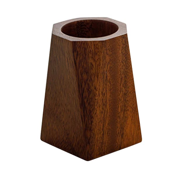 Pennholder i valnøtt – stilig skrivebordspynt for elegant studierom Octagonal Pen Holder