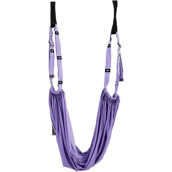 Stretch Band Aerial Yoga Prop Wear- Aerial Yoga Swing hængekøje til fitness Purple XXLarge