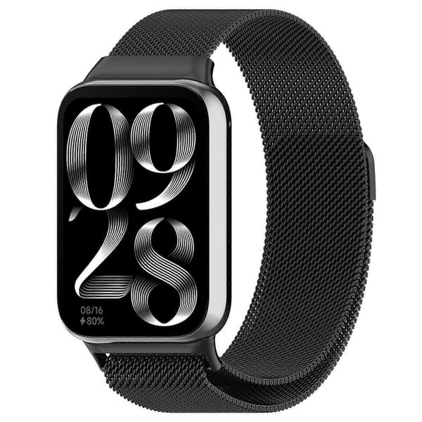 Milan Magnetisk Rem til Xiaomi Smart Band 9 Pro / 8 Pro Black