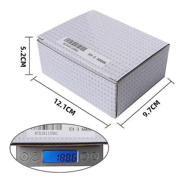 2x polttimo Auto Hid Bi-xenon -säteet Hi / Low -polttimo H4 (55w, 6000k)