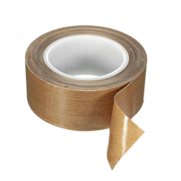 Ptfe tape/ptfe tape til vakuumforseglingsmaskine, hånd- og impulsforseglere (1 tomme x 33 fod)-hao Light brown