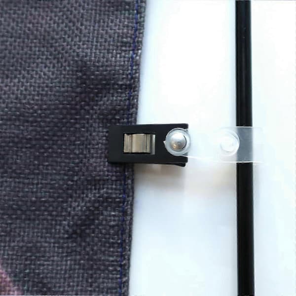 10 stk. hageflaggklemmer, hageflaggstangholder, solide flaggstangklemmer