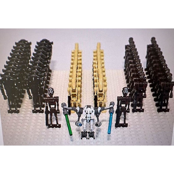 Star Wars Battle Droids Rakennuspalikat Mini Toimintahahmot Set Minifiguurit Lelut Työpöydän sisustus 63pcs