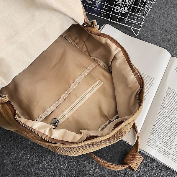 Laptop Ryggsäck Handbagage Ryggsäck För Kvinnor Män Dator Arbetsryggsäck, College Daypack Ryggsäckar Reseryggsäck Khaki