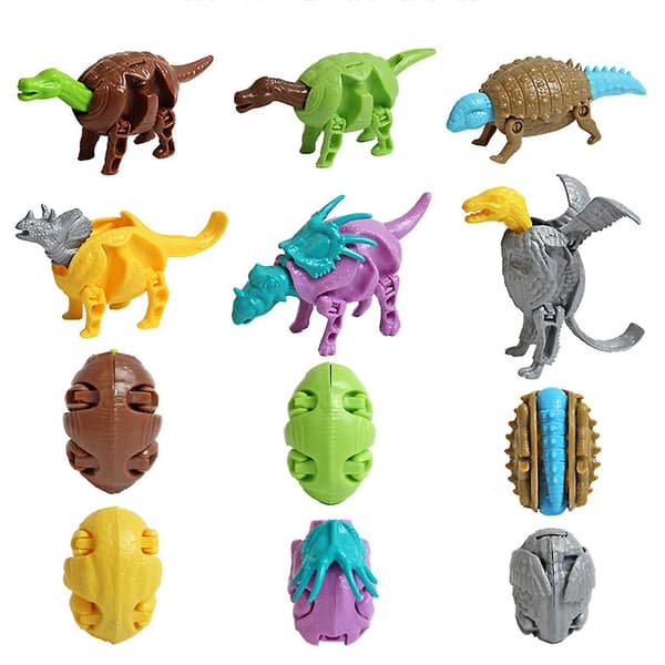 Deformerbare Dino Figurer Skrivebordsdekorasjon Dinosaur Egg Mikser