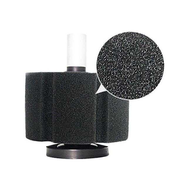 Fisketankfilter Vand Fe Vandtank Akvarium Pneumatisk Vandrensning Svampe Lydløs Black
