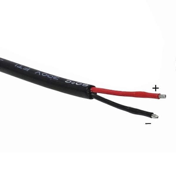 DC 5,5MM x 2,5MM Hanstik til Bare Ledning Åben Ende Strømkabel Reparationskabel Elbow