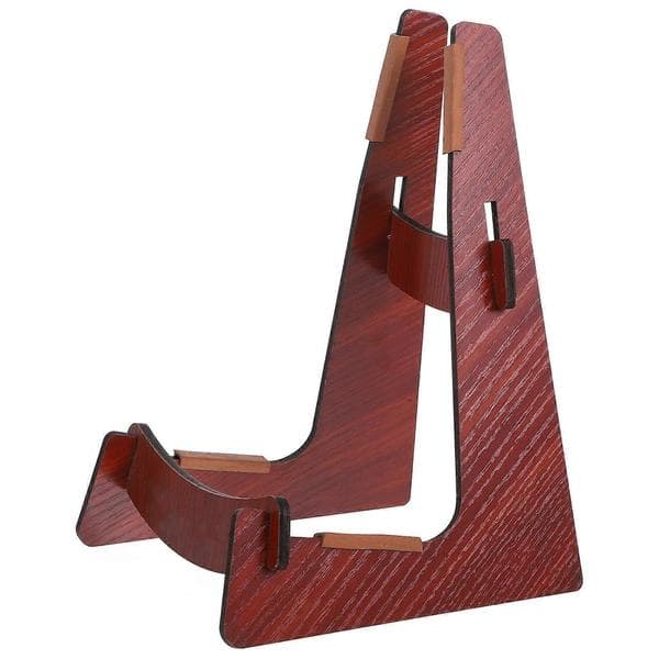 Gitarstativ, justerbart og solid feste for enkel tilgang Brown 25.00X17.30X16.00CM