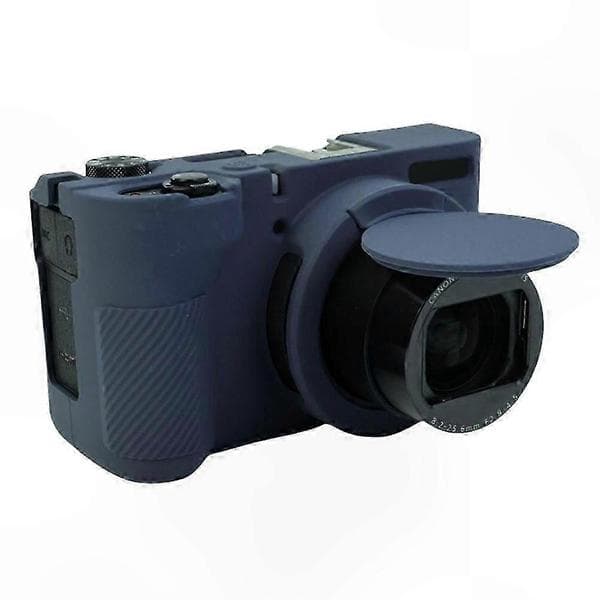 Skyddande silikonfodral för PowerShot V1, dammsäkert skydd DarkBlue