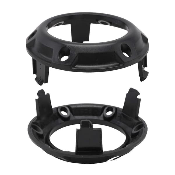 2 STK Tåkelysramme Svart Deksel 6400A739 for Mitsubishi Outlander 2007 2008 2009 Black