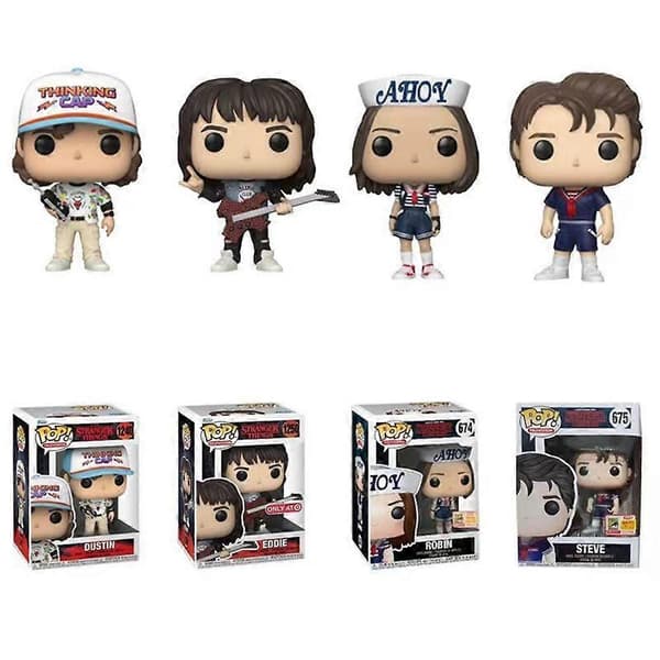 Stranger Things Dustin-pynt - Funko-stilfigur - TV-serie samleobjekt B 1pcs