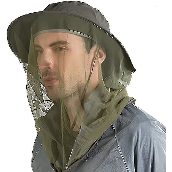 Hovednet Hat Biavl Biavler Bi Slør Hat Jagt Netting Mesh Hood Cap Bi Keeper Light green