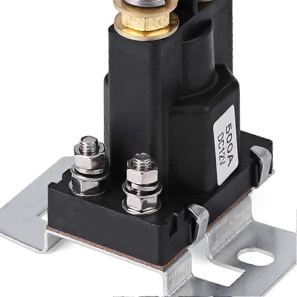 Høystrøms 500A startrelé 12V DC for bil SPST-kontaktor
