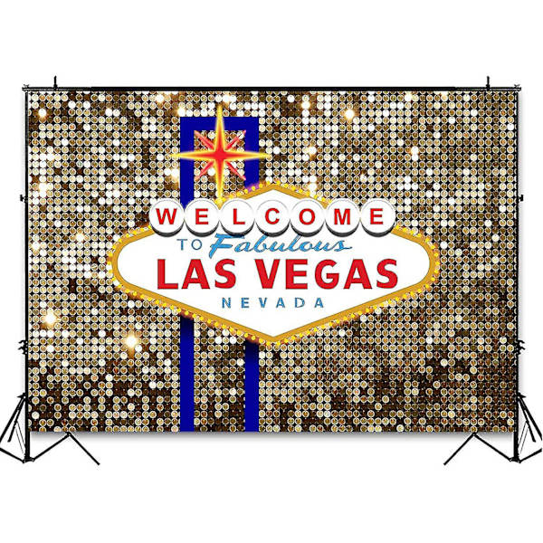 Las Vegas Fest Bakteppe For Bursdagsdekorasjoner Velkommen til Las Vegas Fabelaktig Casino Natt Poker Party Bakgrunn Gull Luksus Prom Costu Fotografi