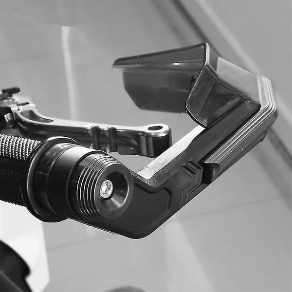 Par Sort Motorcykel Håndbeskyttelse Beskytter 22mm Styr Montering Vindafbøjer Ft