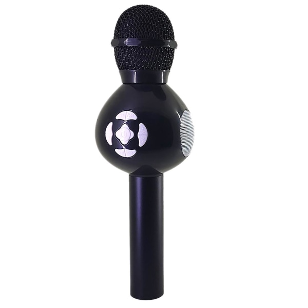 Trådlös mikrofon Handhållen mikrofon Bärbar Bluetooth festhögtalare för hemmabruk (svart) Black