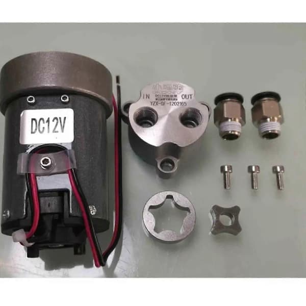 12V elektrisk kugghjulspump oljekylarpump cirkulationspump sugpump - W