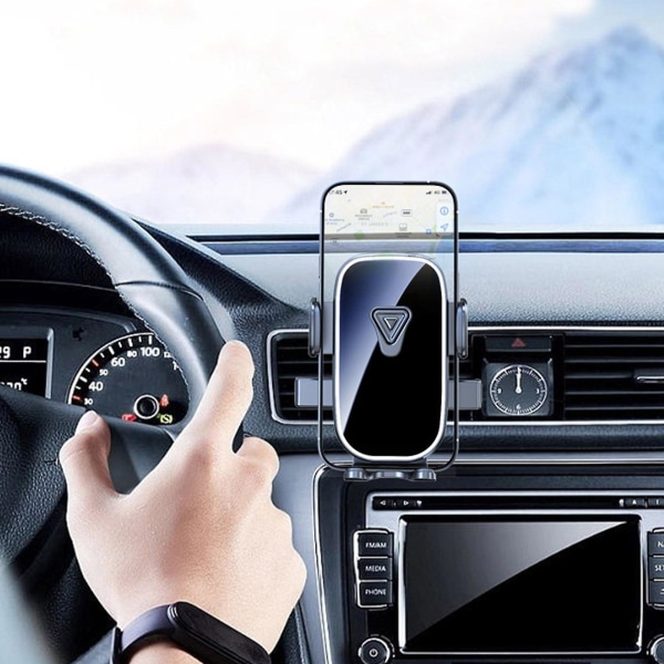 Full vinkel horisontell och vertikal rotation Justerbar enhandskontroll för stabil fastspänning av biltelefonhållare