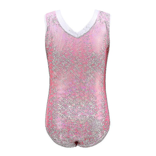 Piger Sleeveless Dansedragt Gymnastik Leotard Ballet Leotards Pink 7-8Y