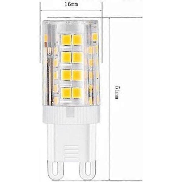 G9 LED-lampor, varmvit 3000K 5W G9 LED, 10-pack