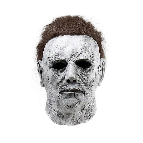 Michael Myers Kostyme 2024 - Maske, Cosplay, Halloween Jumpsuit, Horror Blodig Morder Rekvisitter, Karnevalskostyme for Voksne Menn Mask M