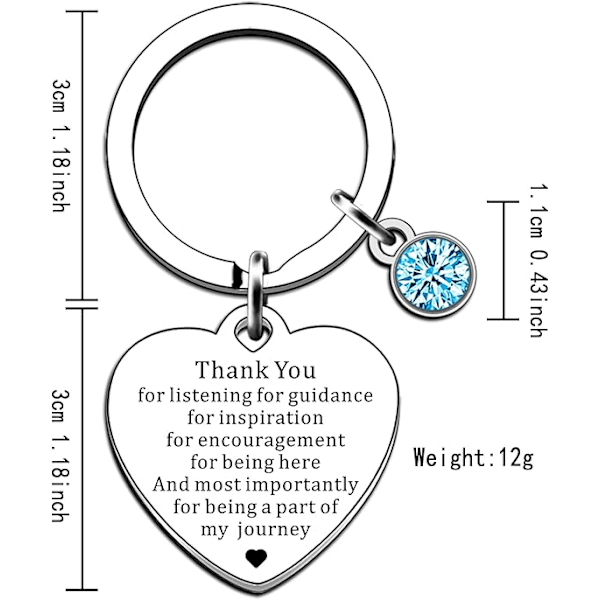 Tack Present Uppskattning Present Tack för vägledning Nyckelring Stödpresenter Lärarpresenter Nyckelring