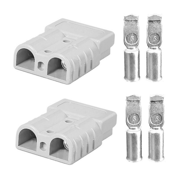 10 st för Anderson Style Plug Connectors Dc 50a 12-24v 6awg Dubbelpolig Med Kopparkontakt Connect -tt