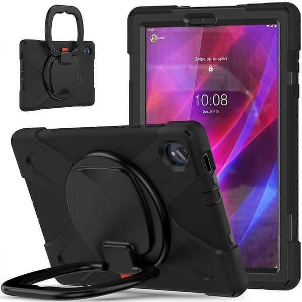 Silikoni + PC Kotelo Lenovo Tab K10 / M10 Plus -tabletille Black
