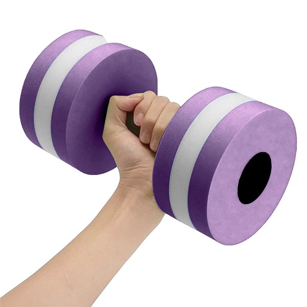 1 Stk Vannaerobic Hantler Eva Aquatic Barbell Fitness Aqua Pool Exercise Purple Free Size