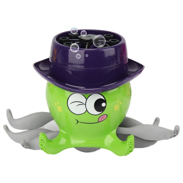 Söta nyckelpigor/bläckfisk Automatisk Bubble Maker Uppladdningsbar Bärbar Bubble Maker Leksak För Barn Pojke Flicka Green Octopus