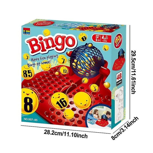 Bingo Cage Lottery Machine Set Family Fun Party Game Simulation Children Desktop Interaktiiviset lelut Club Bar Home