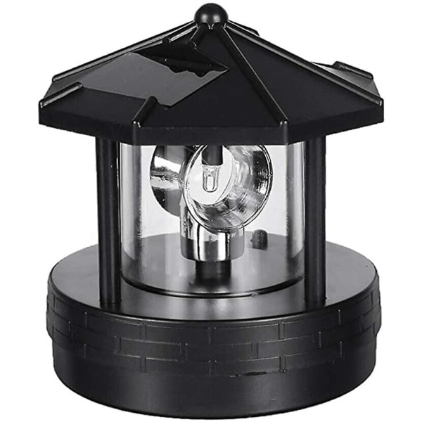 Solar Led Rotating Lighthouse Light Garden Yard Gräsmatta Lampbelysning för utomhus H