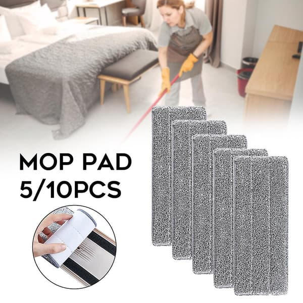 Mikrofiber Mopphode-erstatninger Vaskbare Gjenbrukbare Rengjøringsputer for Hjemmet 10pcs