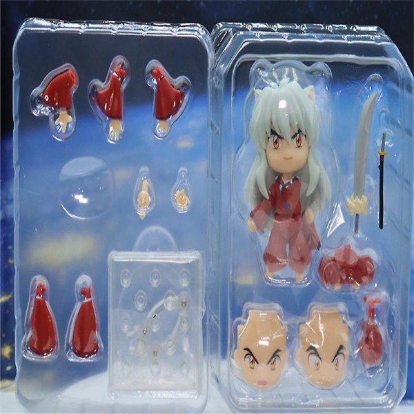 Söpöt versiot 10cm Inuyasha #1300 Sesshomaru 1514 Anime Toimintafiguurikokoelma Muuta Kasvonukke Inuyasha 1300 10cm