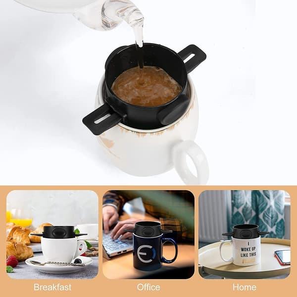 1 stk gjenbrukbar kaffefilter i rustfritt stål