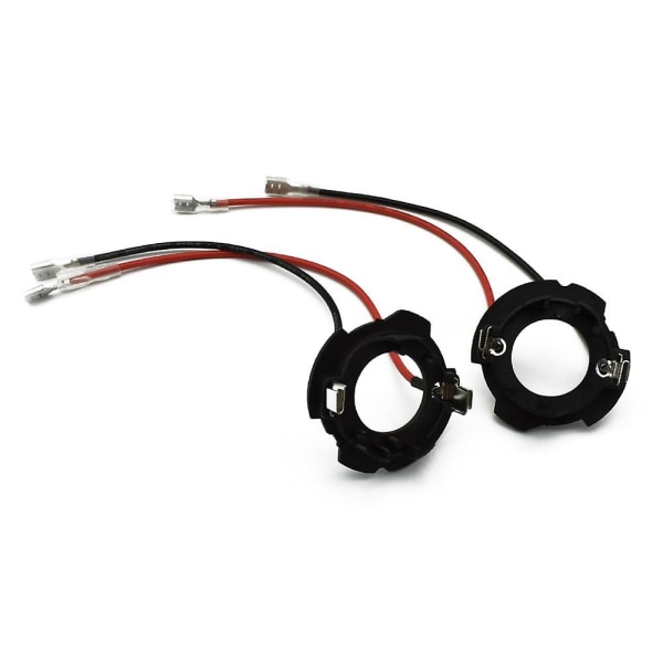 H7 LED Adapter för MK5 GOLF 5 Auto Parts Base Strålkastarhållare med tråd 2st D119A black