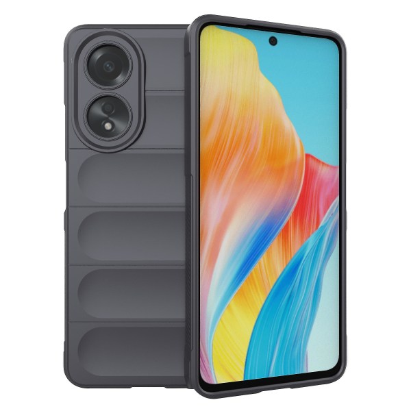 Kompatibel med Oppo A58 4g Tpu- case Droppsäkert cover till mobiltelefon Dark Grey