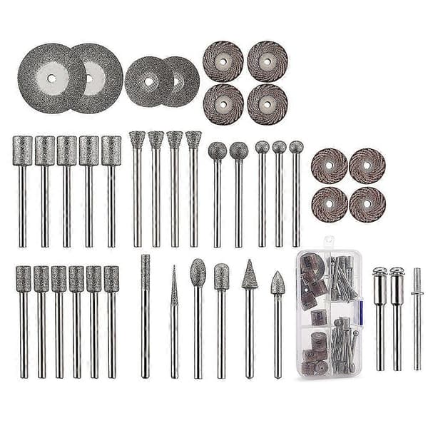 43 stk. steingraveringssett, 26 diamantbor, 10 impeller as shown