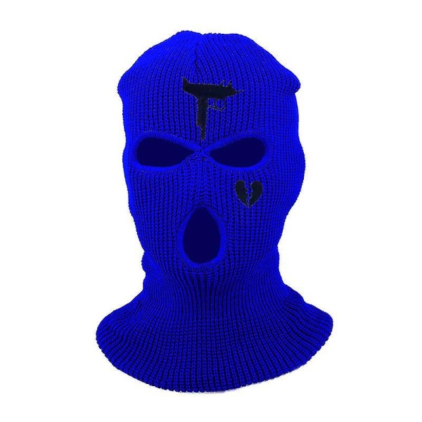 3 Hål Winter Warm Unisex Balaclava Mask Drak Blue