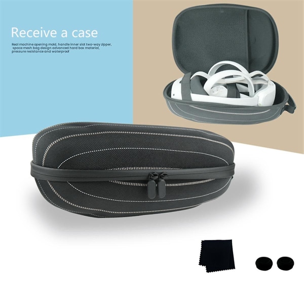 For PICO4/PICO 4 PRO beskyttende oppbevaringsveske VR Headset reiseveske for PICO4/PICO 4 PRO Bag VR-tilbehør Black