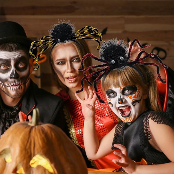 Hämähäkkipanta Halloween-hiuspanta Musta hämähäkkipanta Halloween-valokuvarekvisiitta Kauhu-hämähäkkipääpanta Pääasu Lahjat Hiuspannat