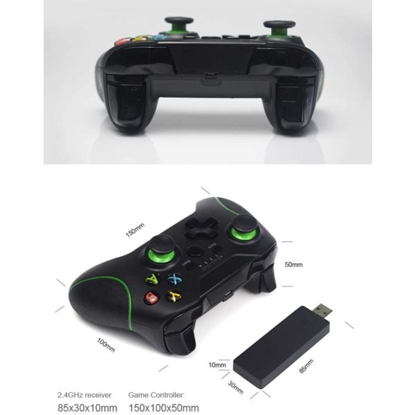 Trådløs Controller med Modtager til Xbox One, 2.4GHz Trådløs Spilcontroller